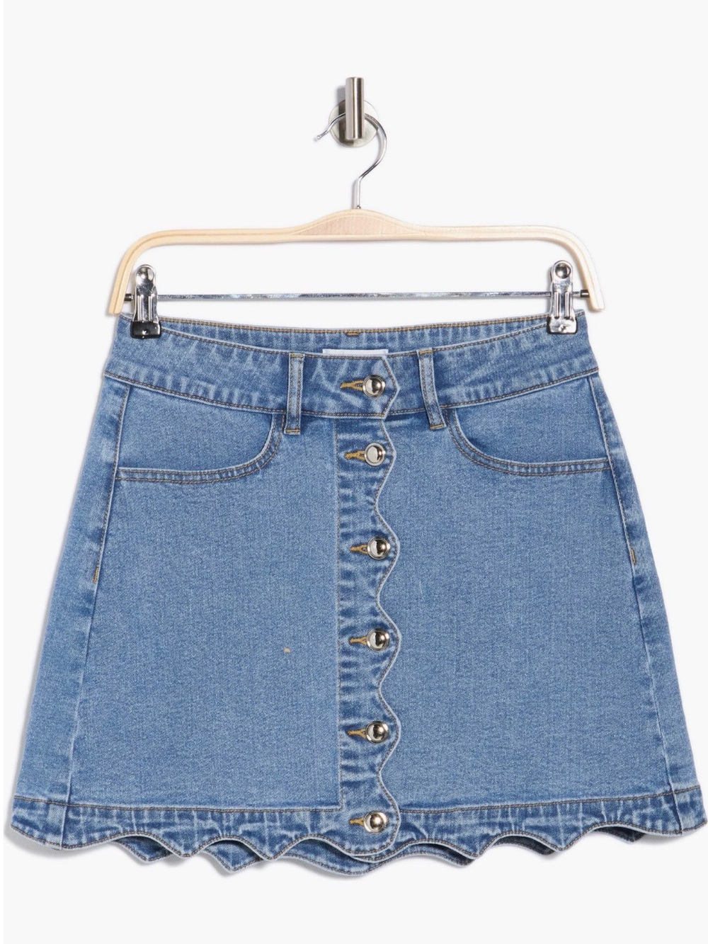 NWT Vigoss Scalloped A Line Miniskirt